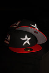 New Era Houston Astros 2000 Inaugural Season Side Patch Fitted (Black/Red) - New Era