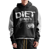 DSM "Panel" Hoodie-Vintage Black/Grey - Diet Starts Monday