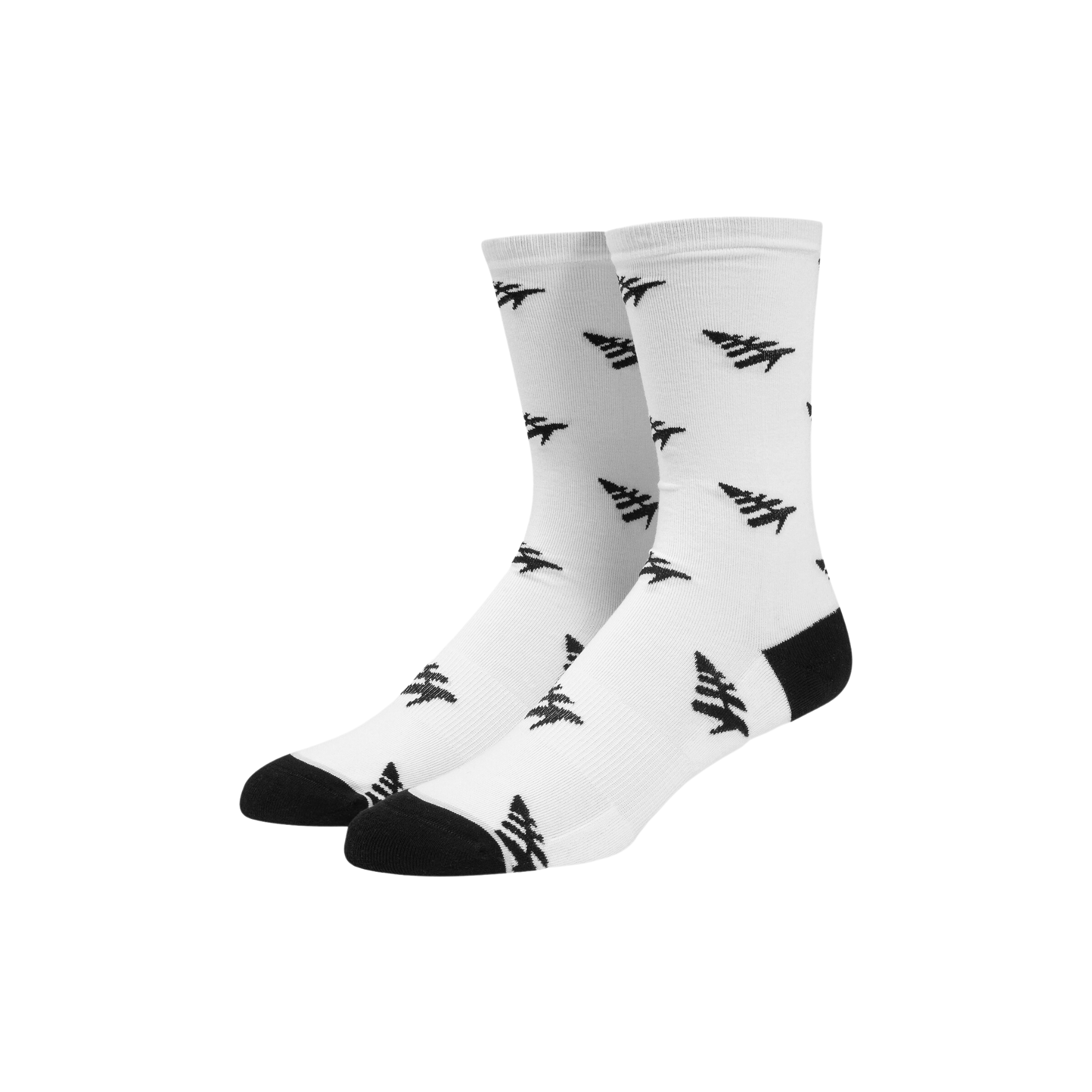 Paper Plane Armada Crew Socks (White) - Paper Plane