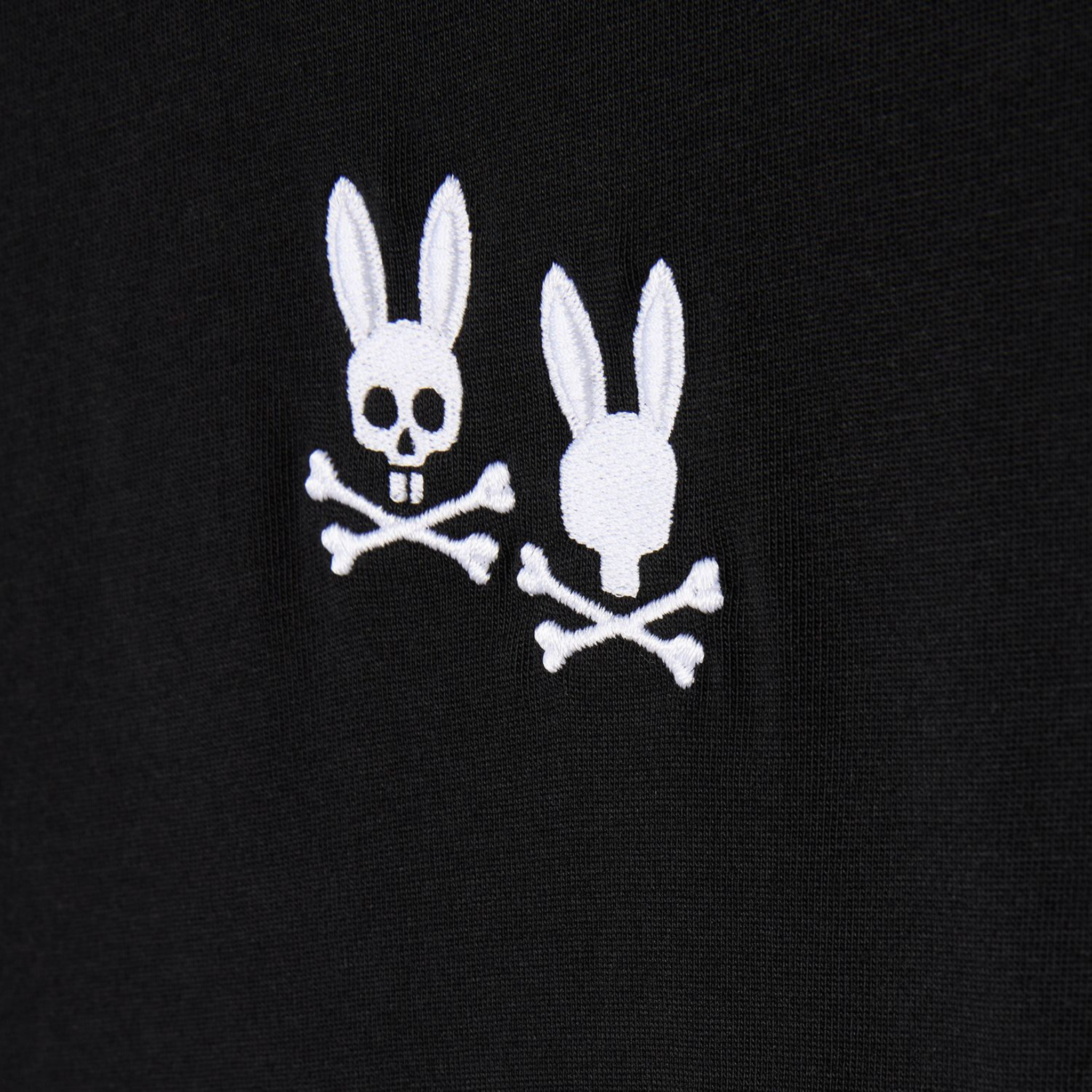 Psycho Bunny Tilden Embroidered Bunny Tee (Black)