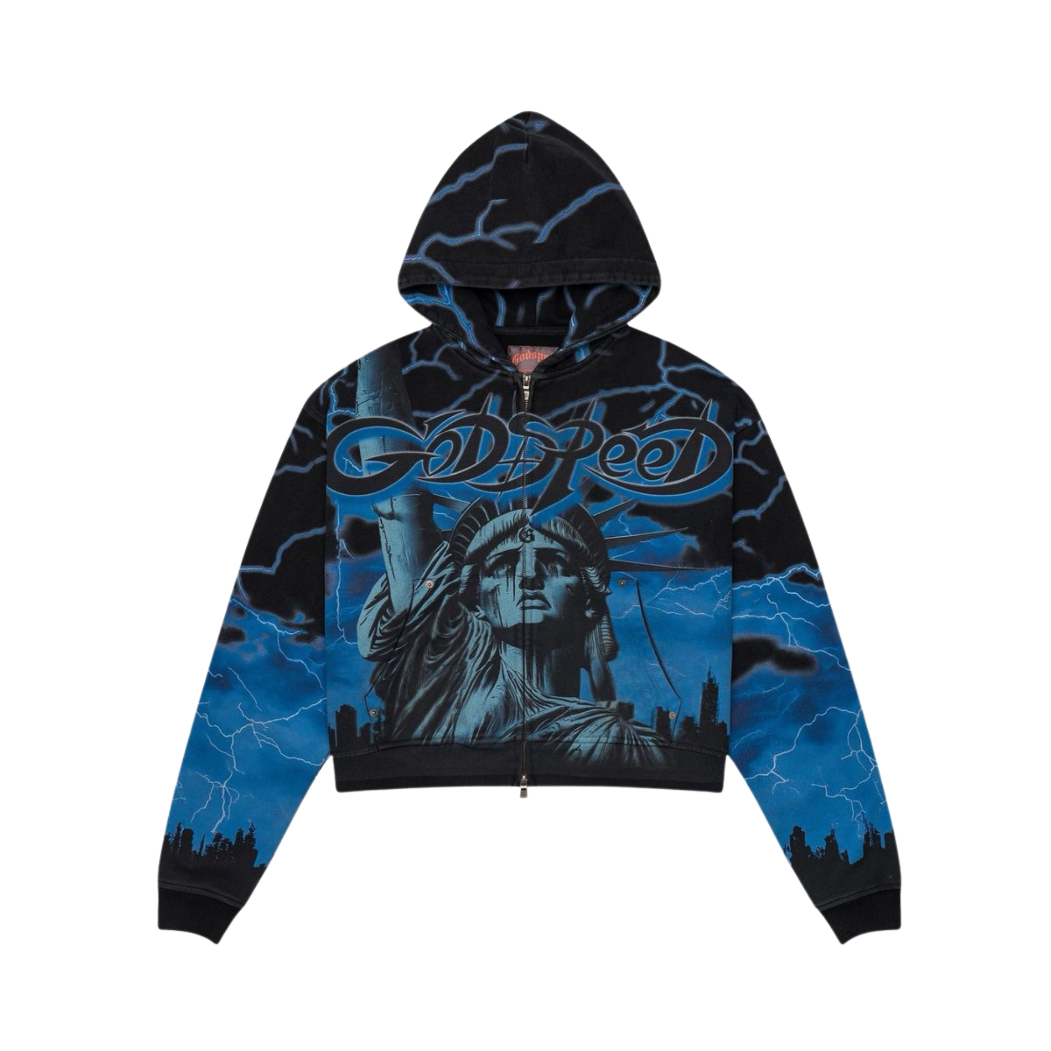 Godspeed "Voltage" Zip Hoodie (Blue) - Godspeed