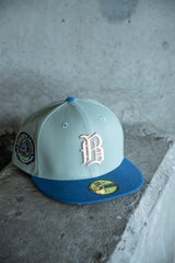 New Era Birmingham Barons Southern League Grey UV 59Fifty Fitted (Everest Green/Indigo) - New Era