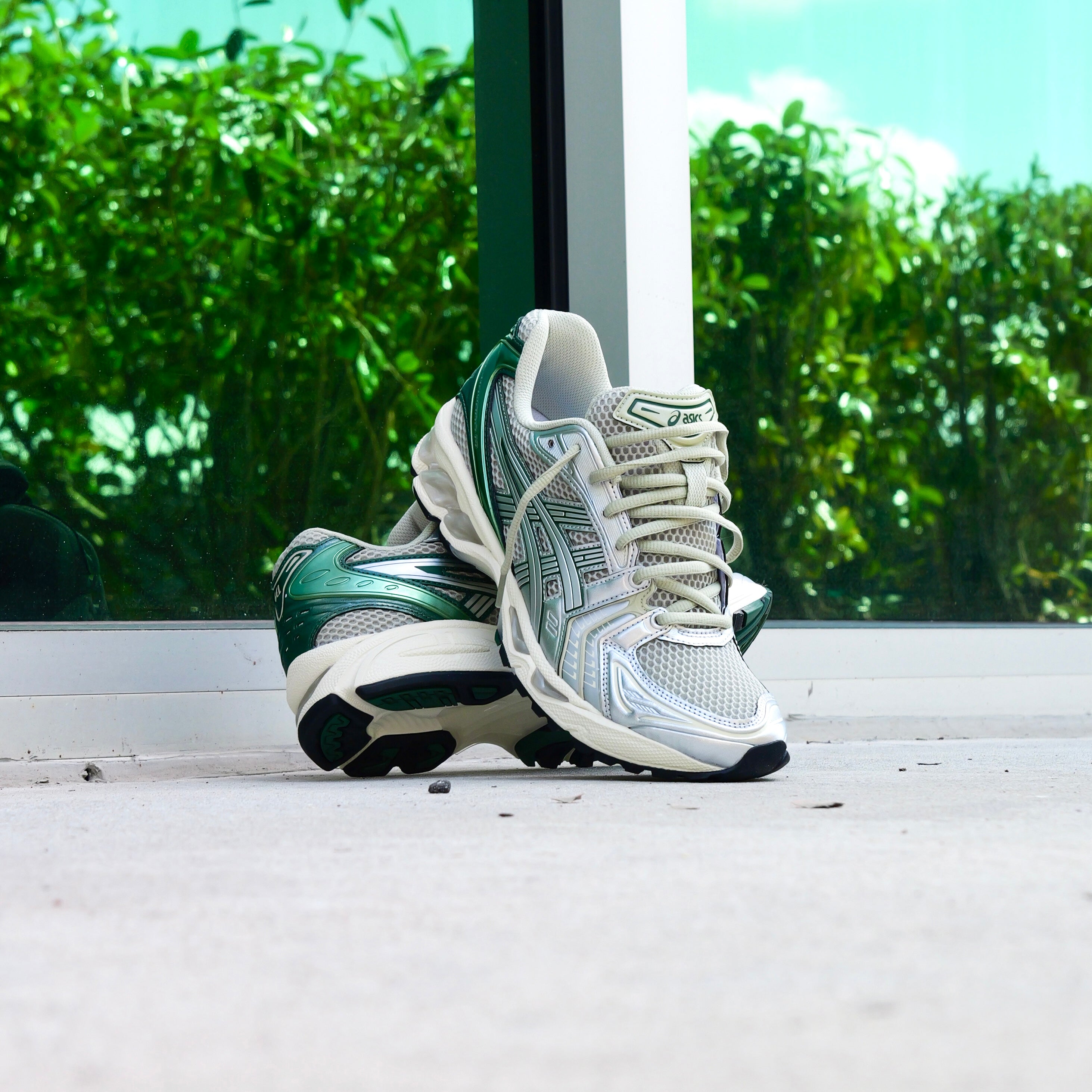 Mens Asics Gel-Kayano 14 (Dried Leaf Green/Pure Silver) - Asics