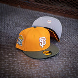 New Era San Francisco Giants 2012 World Champions Grey UV (Gold/Olive) 59Fifty Fitted - New Era