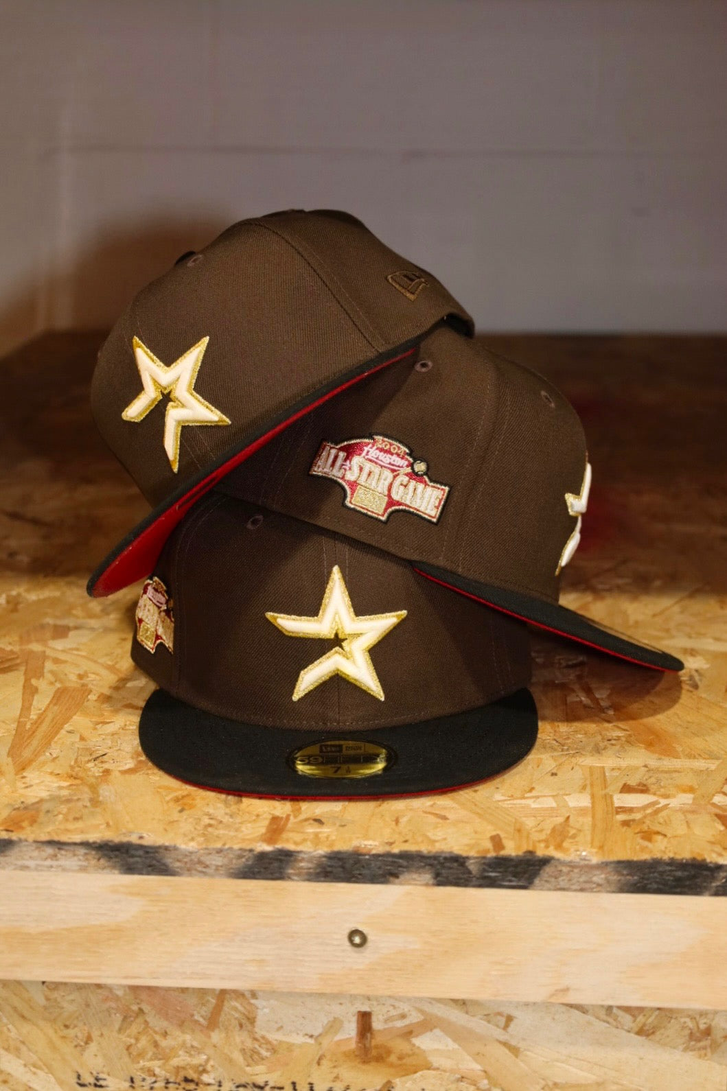 New Era Houston Astros 2004 All-Star Game Red UV 59Fifty Fitted (Walnut/Black) - New Era