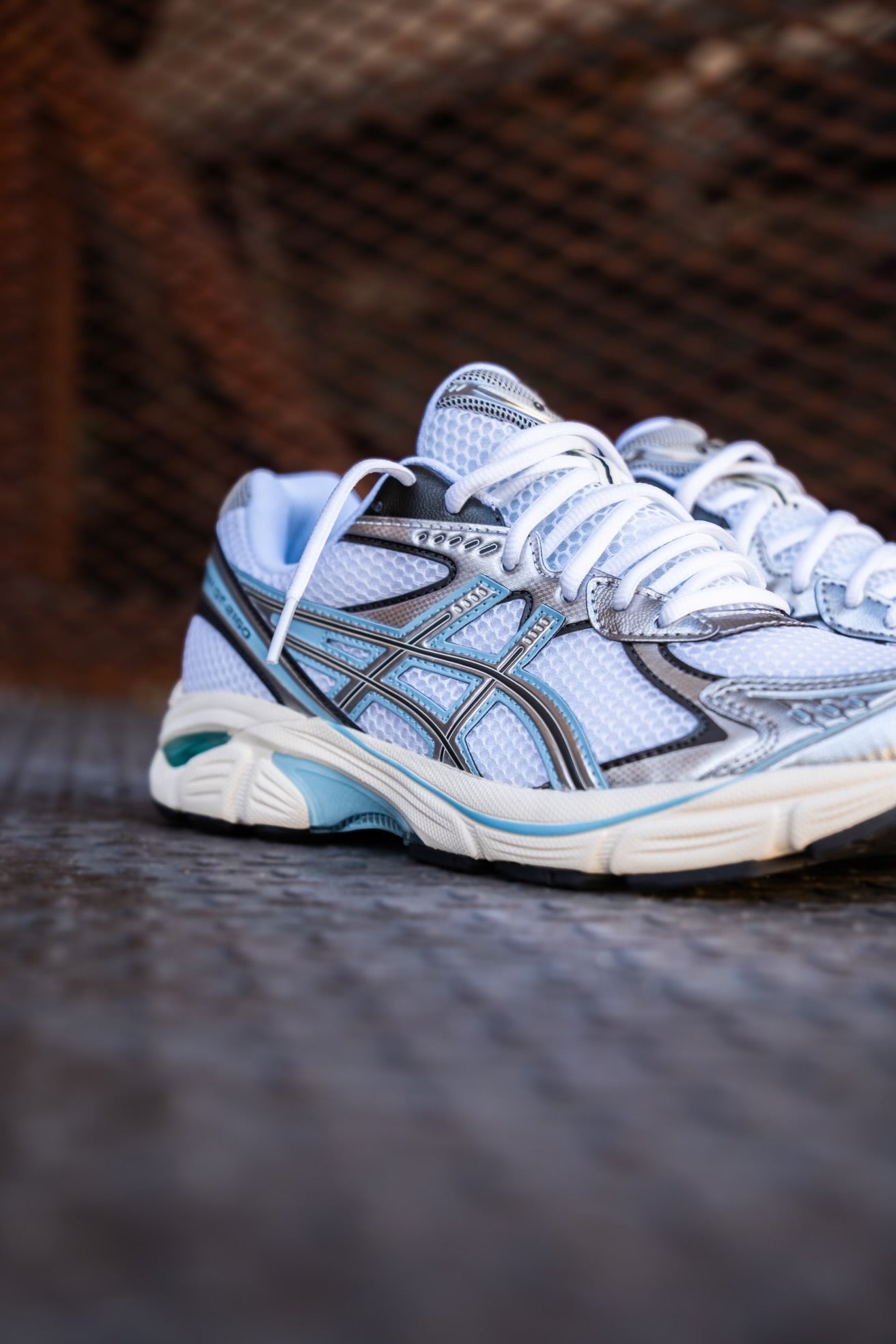 Mens Asics GT-2160 (White/Pure Silver/Light Blue) - Asics