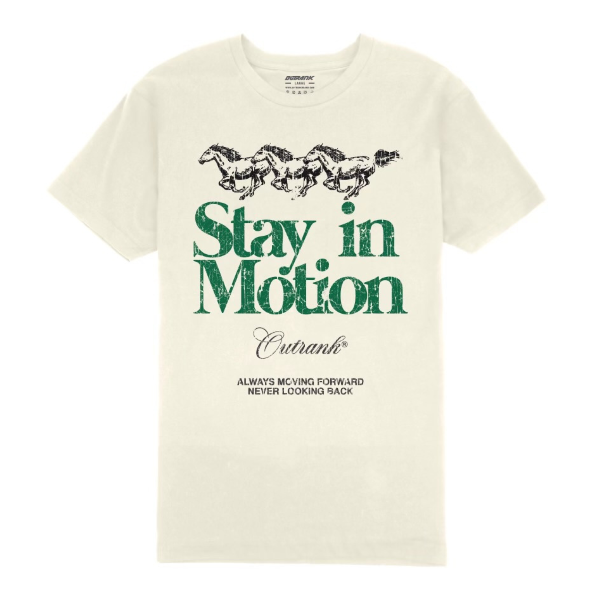 Outrank "Stay In Motion" Tee (Vintage White)