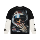 Godspeed "F1 World Cup" Layered T-Shirt (Black Wash) - Godspeed
