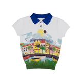 Kids Billionaire Boys Club BB Palmas SS Polo (White)