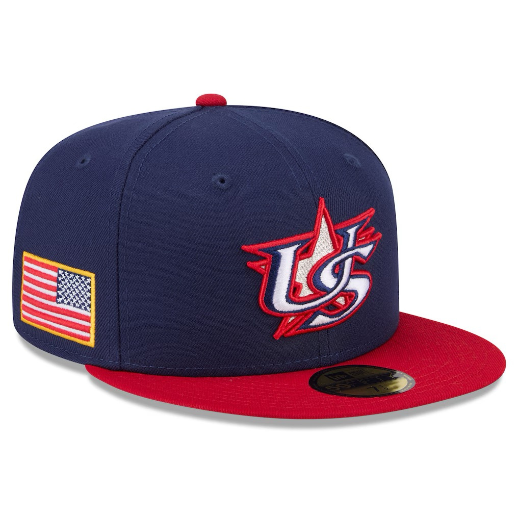 USA Baseball New Era 2026 World Baseball Classic 59FIFTY Fitted Hat - Navy/Red - New Era