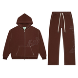 Godspeed OG Logo Sweatsuit Stitched (Mocha) - Godspeed
