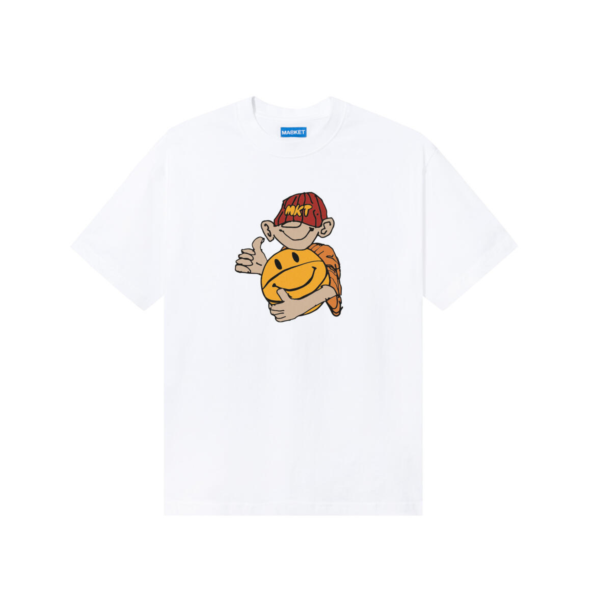 Market Smiley Friendly Game T-Shirt (White) - Market