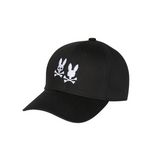 Psycho Bunny Tilden Embroidered Baseball Cap (Black)