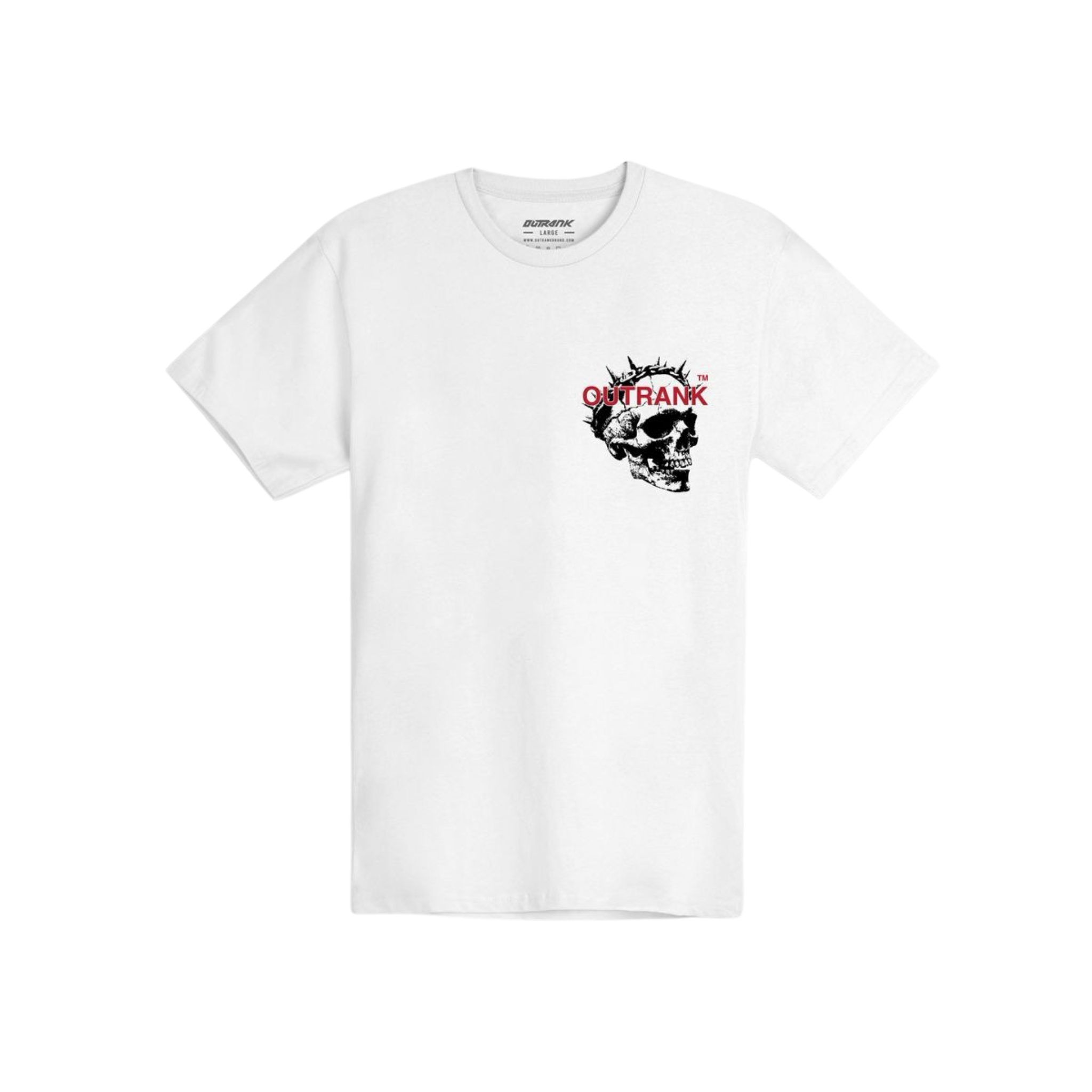 Outrank "Saint & Sinner" T-shirt (White) - Outrank