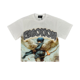 Mixed Emotion "Arch Angel" Rhinestone Tee (White)