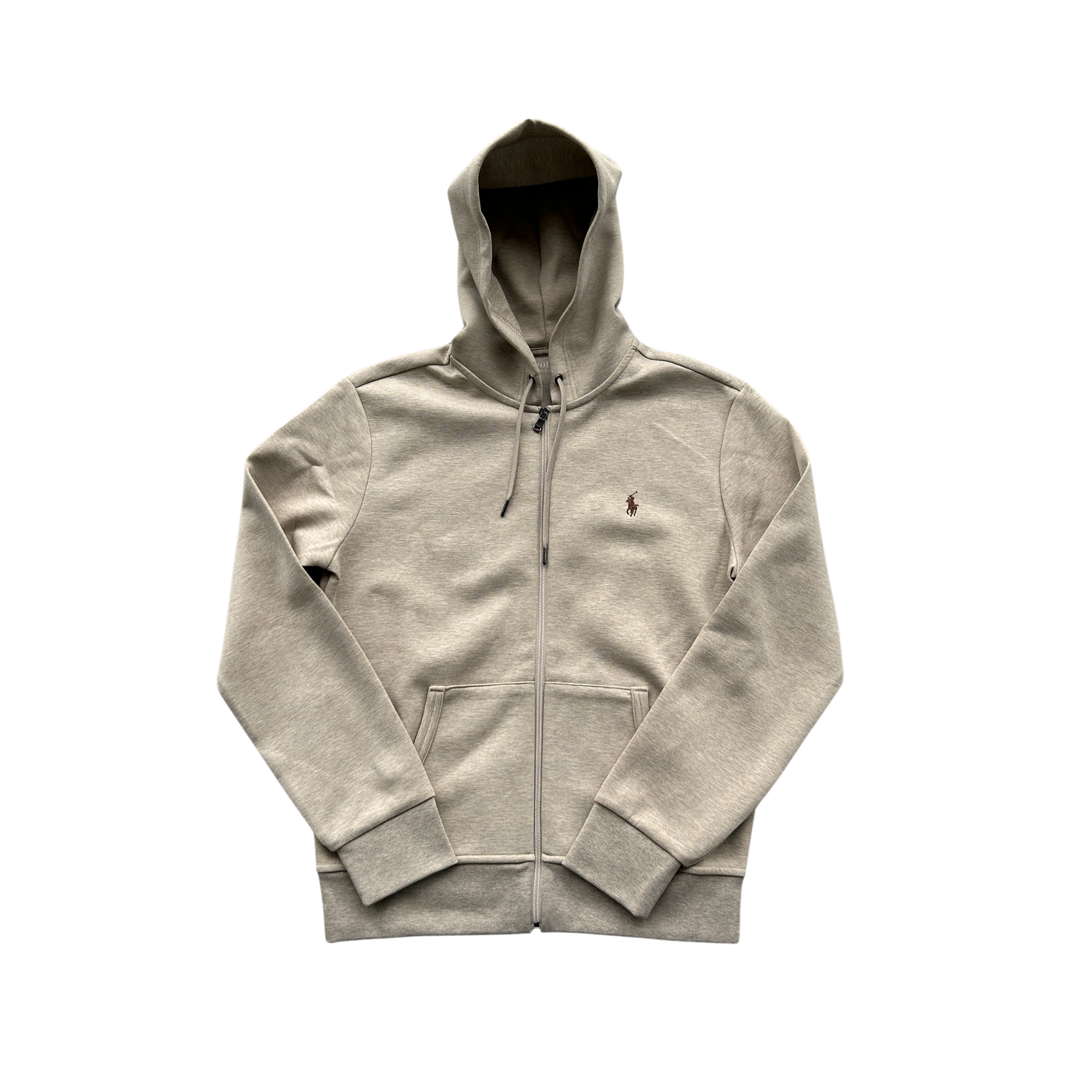 Polo Ralph Lauren Double Knit Full-Zip Hoodie (Beige) - Polo Ralph Lauren