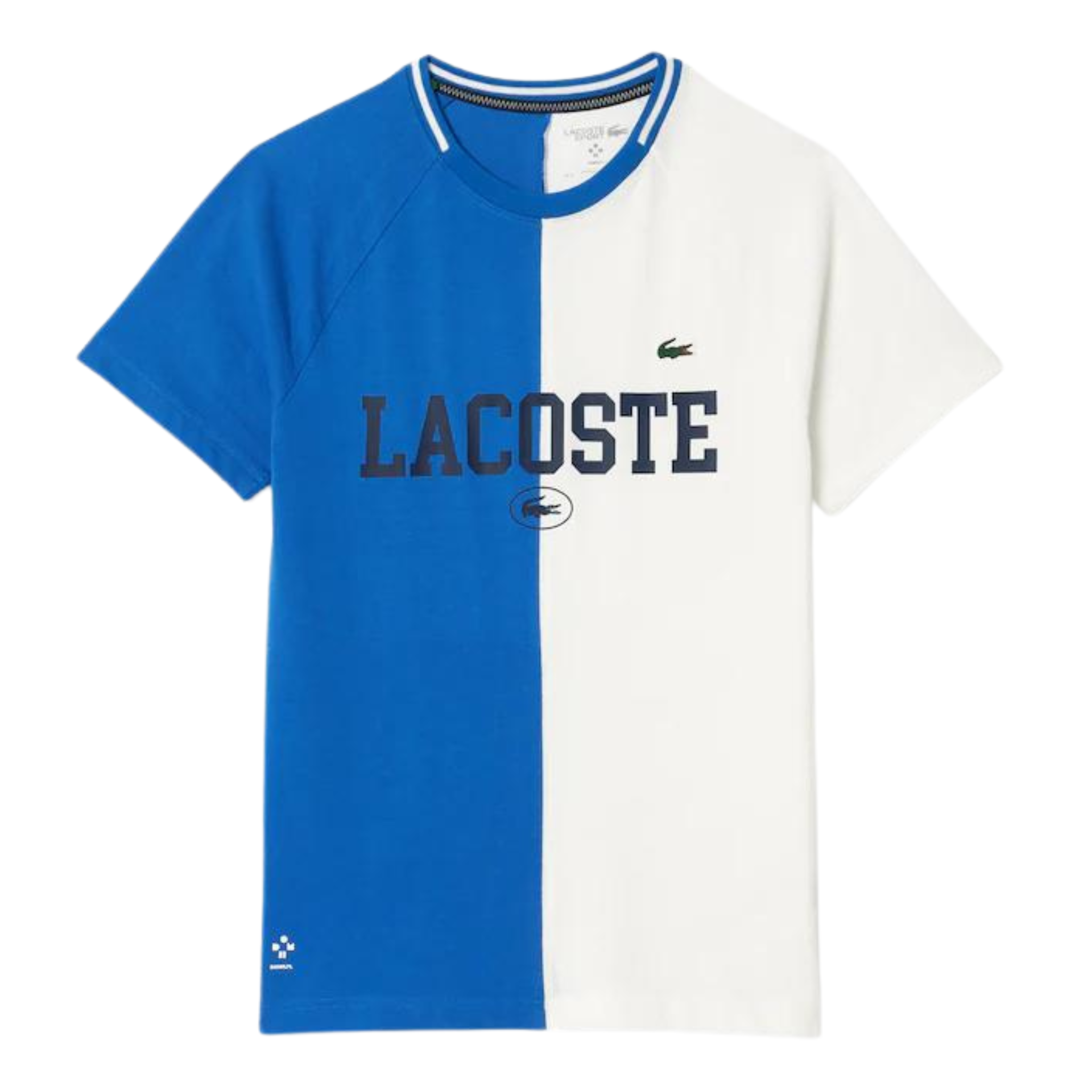 LACOSTE SPORT X DANIIL MEDVEDEV ULTRA-DRY TENNIS T-SHIRT (Blue/White) - Lacoste