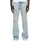 Purple Brand P004 Worn Light Indigo Flare Jeans - PURPLE BRAND