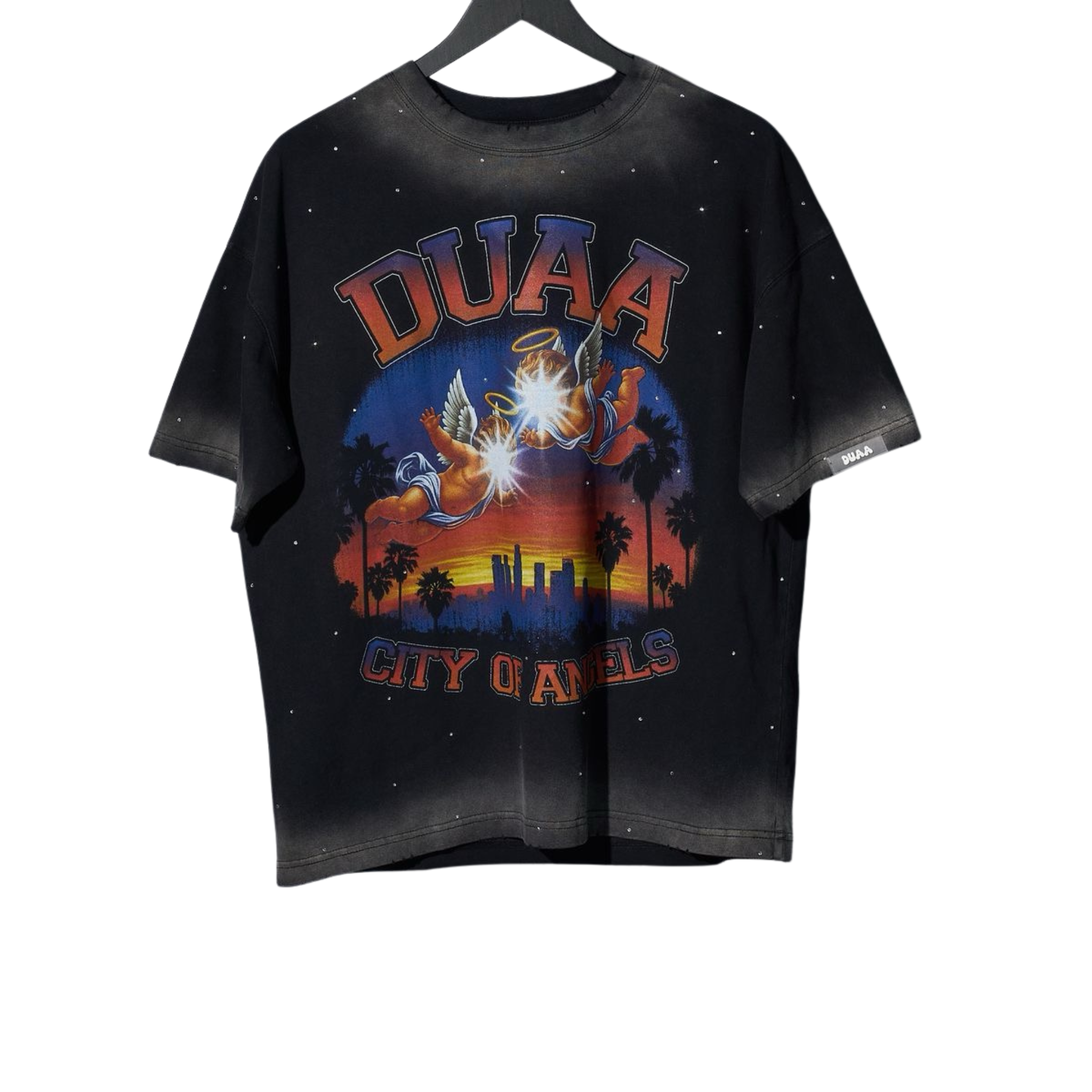 DUAA "Cali" SS Tee (Black) - DUAA