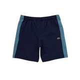 Lacoste Men's Cotton Fleece Colorblock Shorts (Navy/Blue/Lht Blue) - Lacoste