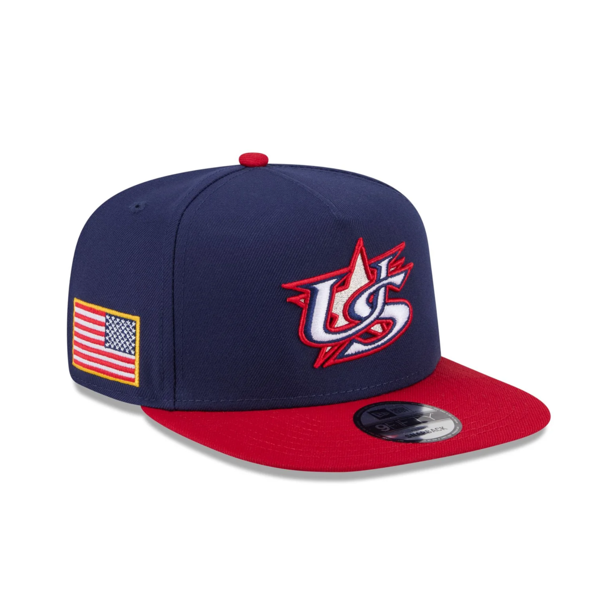 USA 2026 World Baseball Classic 9FIFTY A-Frame Snapback- Navy/Red - New Era