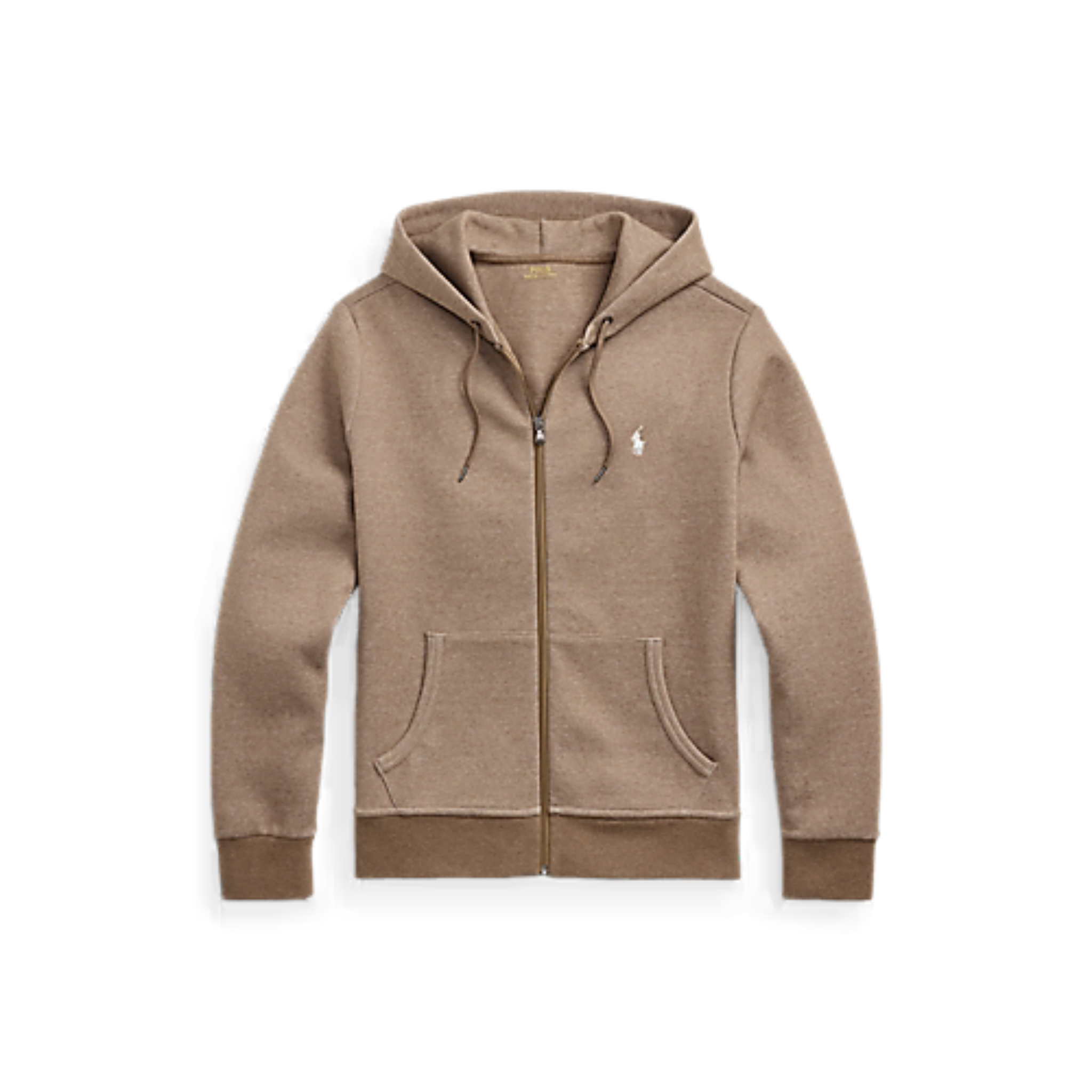 Polo Ralph Lauren Double Knit Full-Zip Hoodie (Classic Brown) - Polo Ralph Lauren