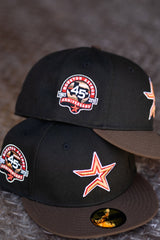 New Era Houston Astros 45th Anniversary Pink UV (Black/Walnut) 59Fifty Fitted