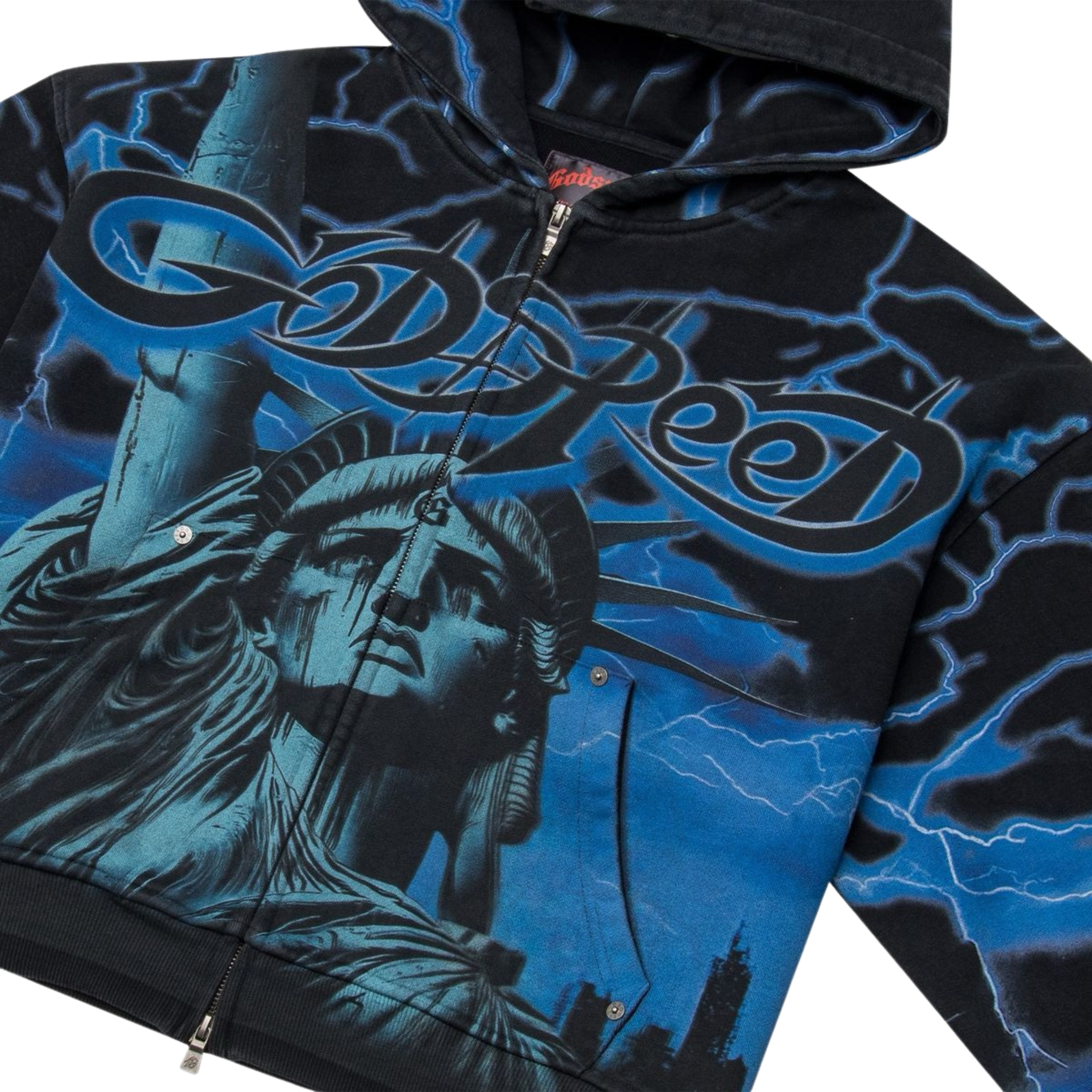 Godspeed "Voltage" Zip Hoodie (Blue) - Godspeed
