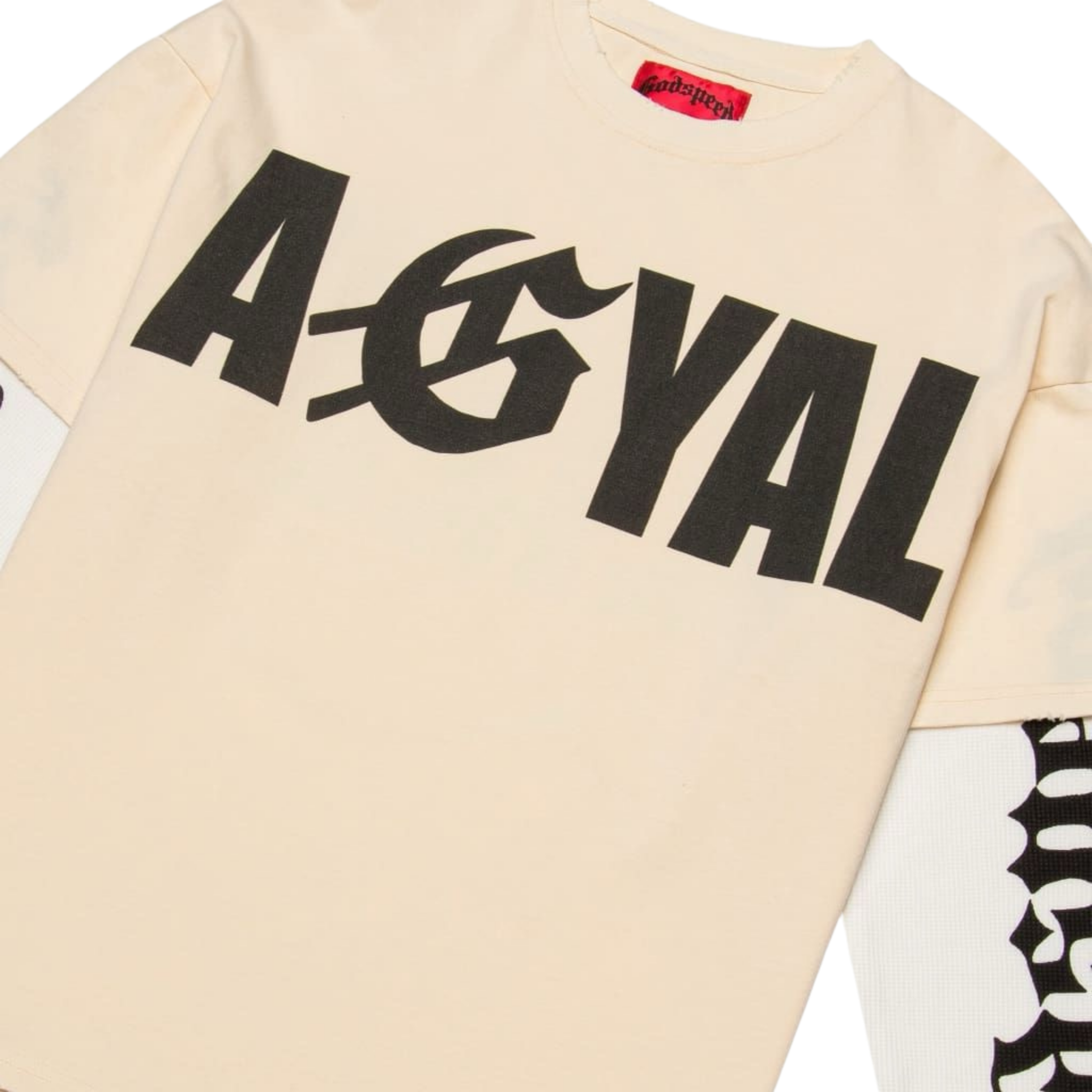 Godspeed "AGYAL" Layered T-Shirt (Bone) BOOM - Godspeed