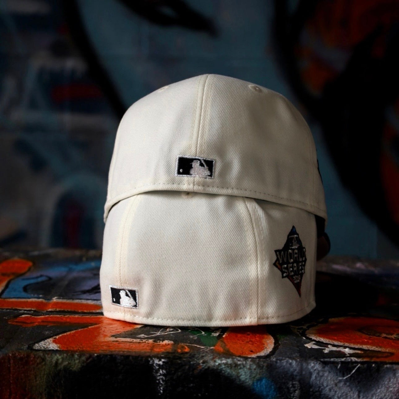 New Era Houston Astros 2019 World Series Side Patch Fitted (Off White/Black) - New Era