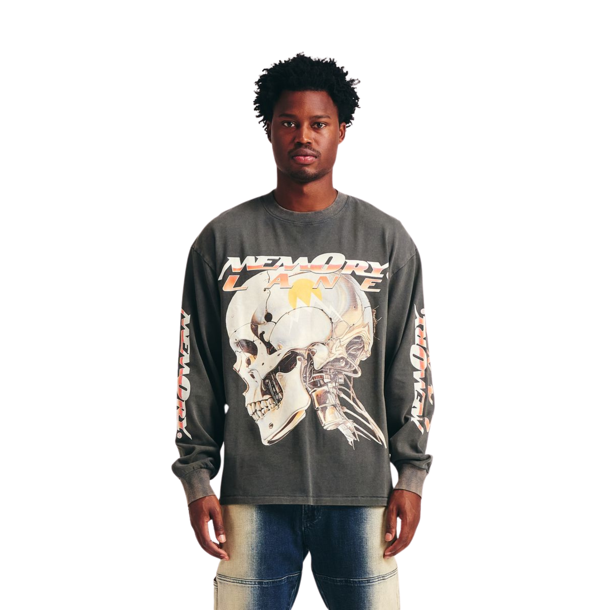 Memory Lane Chrome Tech LS Tee (Vintage Black) - Memory Lane