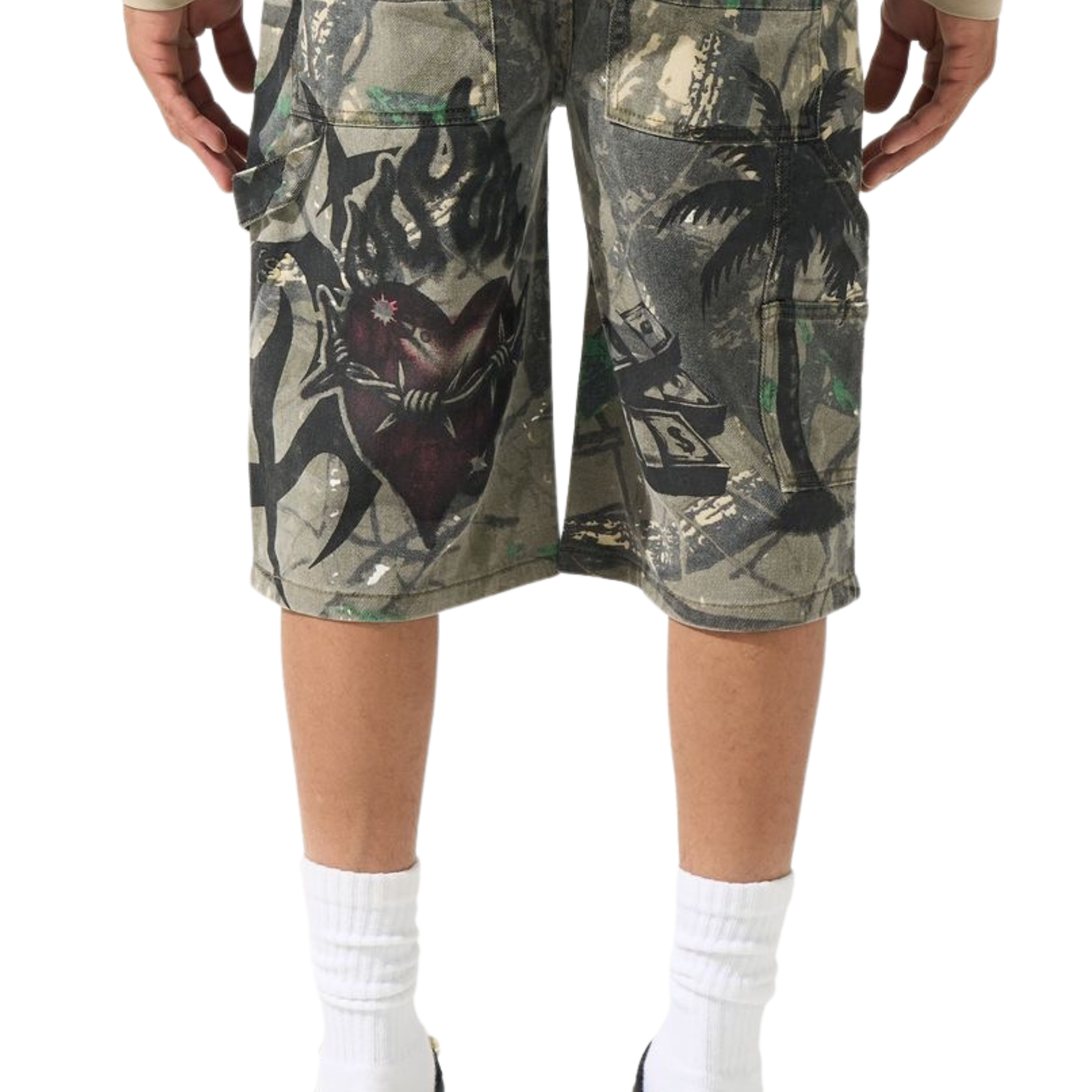 Serenede "PARADI$E" Denim Shorts - Serenede