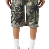 Serenede "PARADI$E" Denim Shorts - Serenede