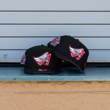 New Era Anaheim Angels 40th Season 9FIFTY A-Frame Snapback-(Black/Red) - New Era