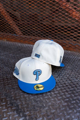 New Era Philadelphia Phillies 2008 World Series Champions Grey UV (Off White/Indigo) 59Fifty Fitted - New Era
