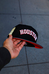 New Era Houston Astros 17' 22' Championship Trophies Side Patch Fitted (Black/Graphite) - New Era