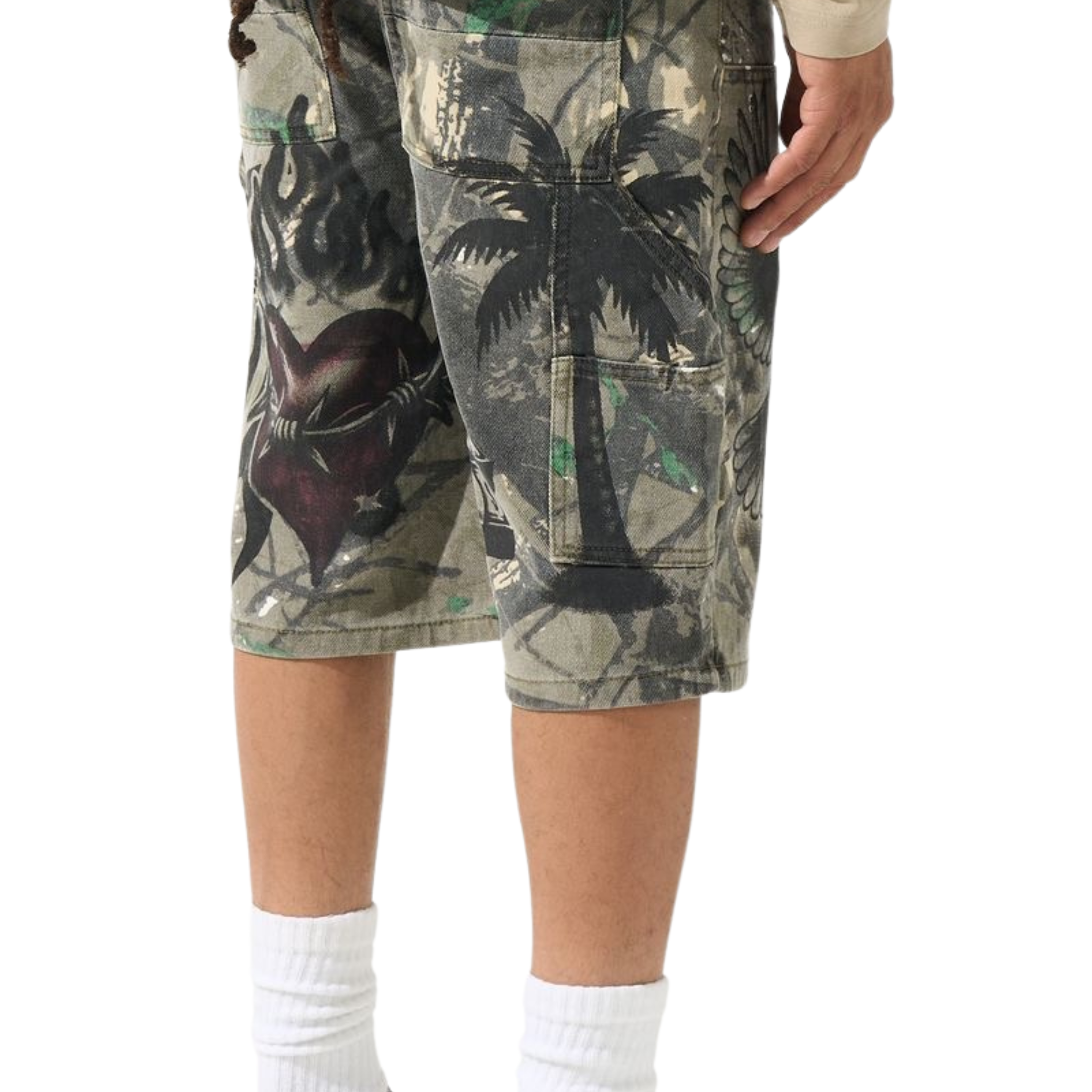 Serenede "PARADI$E" Denim Shorts - Serenede