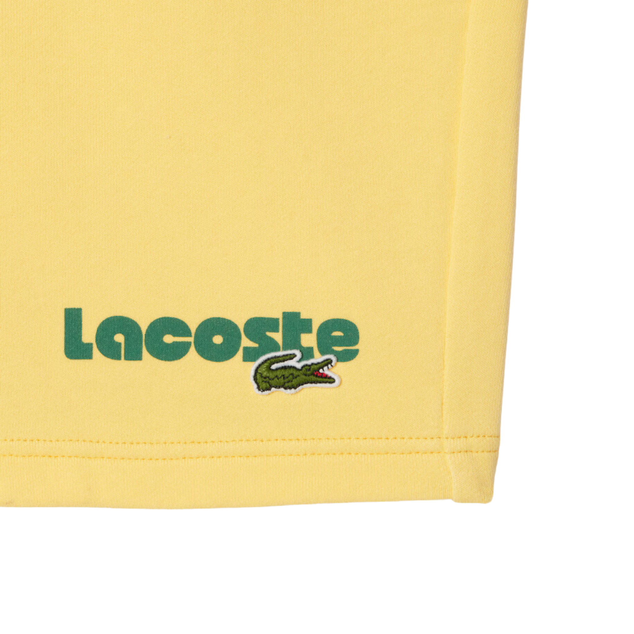 Lacoste Washed Effect Printed Shorts (Cornsilk) - GH7526 - Lacoste