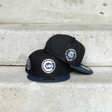New Era Chicago Cubs World Series Side Patch Fitted (Black/Navy) - New Era