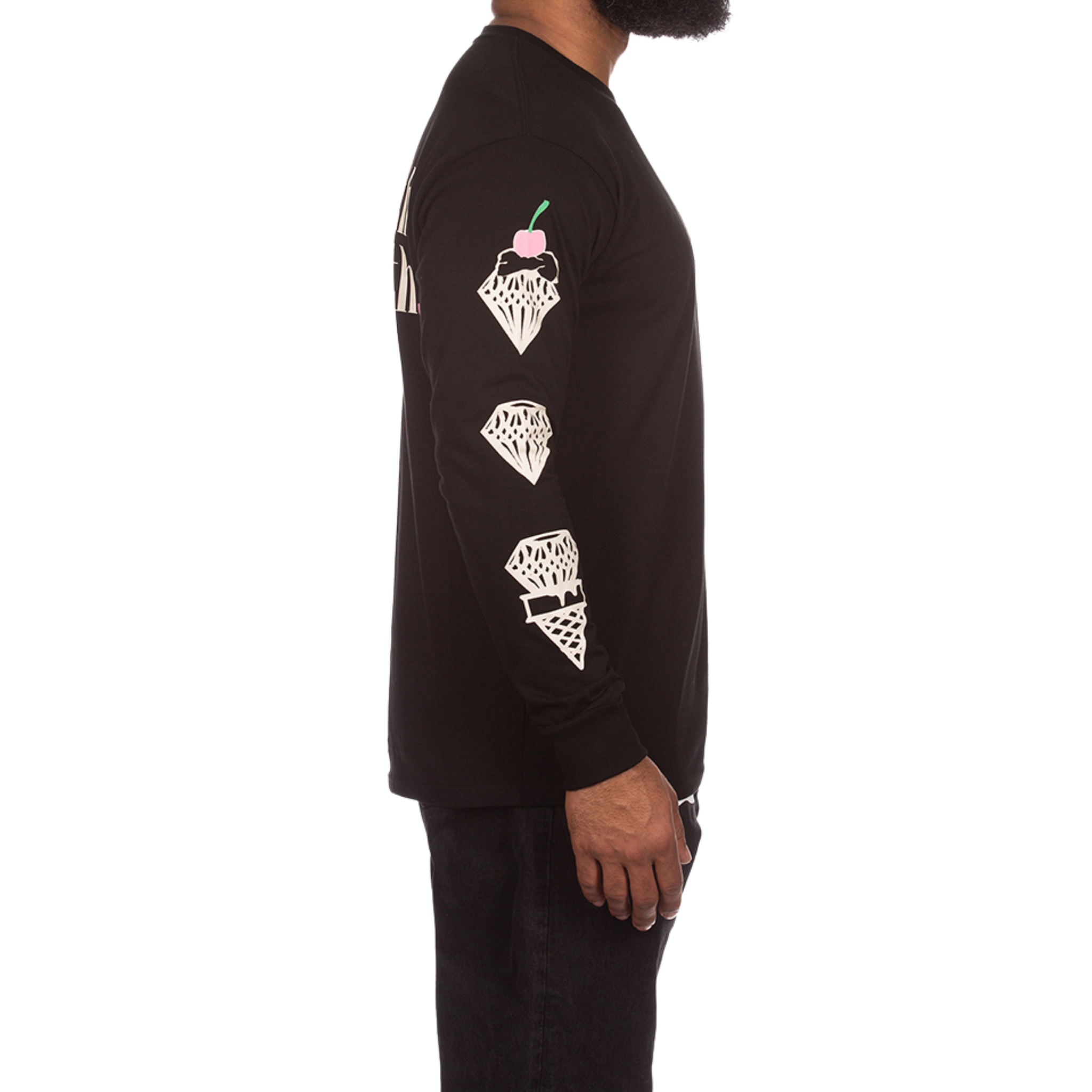 Icecream GFH/GFW LS Tee (Black) - Ice Cream
