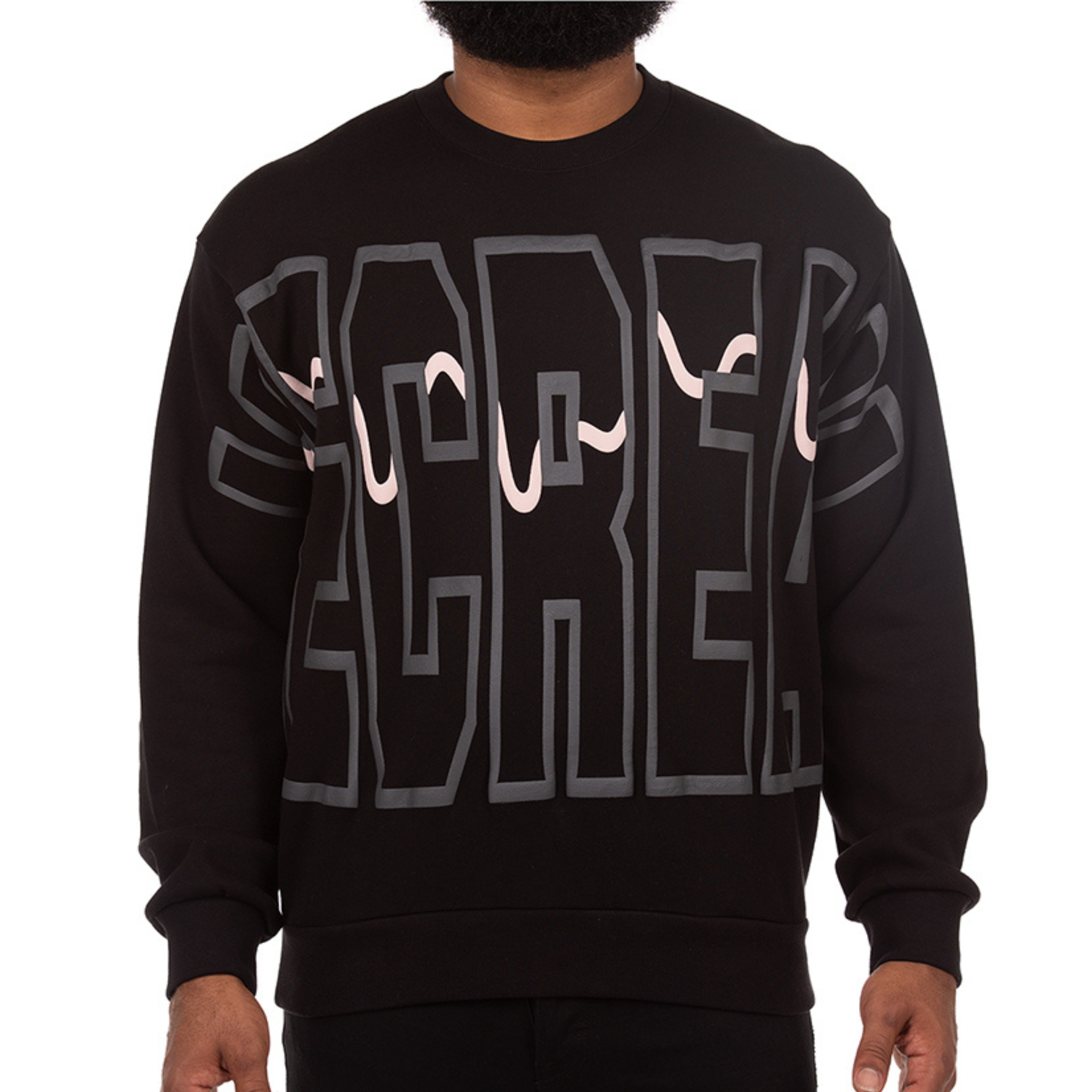 Ice Cream Pow Crewneck (Black) - Ice Cream