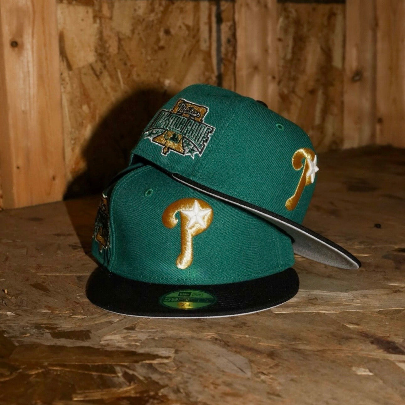 New Era Philadelphia Phillies 1996 All-Star Game Side Patch Fitted (Green/Black) - New Era