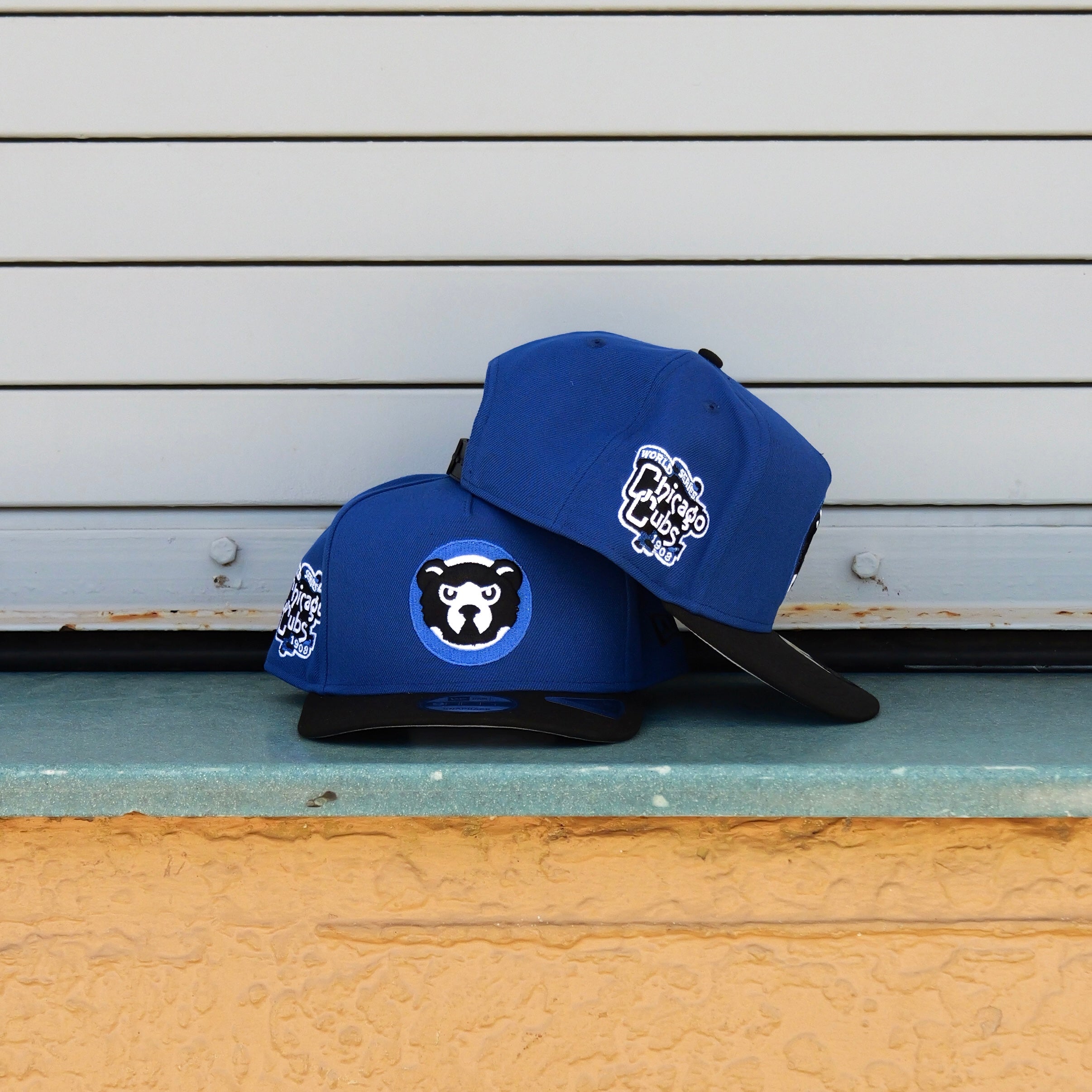 New Era Chicago Cubs 1908 World Series 9FIFTY A-Frame Snapback-(Royal/Black)