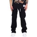 Memory Lane REGIME CARGO PANTS-BLACK - Memory Lane