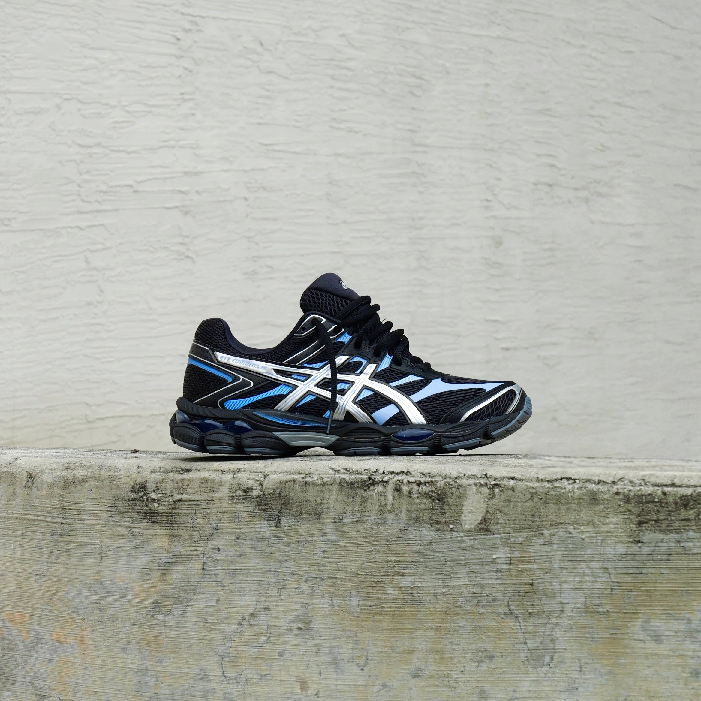 Mens Asics Gel-Cumulus 16 (Black/Pure Silver) - Asics