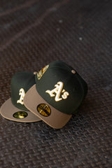 New Era Oakland Athletics 40th Anniversary Grey UV (Olive/Khaki) 59Fifty Fitted