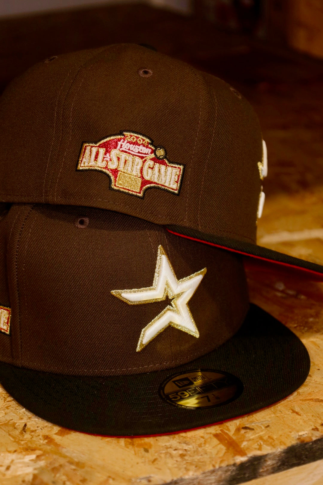 New Era Houston Astros 2004 All-Star Game Red UV 59Fifty Fitted (Walnut/Black) - New Era
