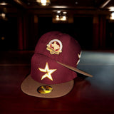 New Era Houston Astros 45th Anniversary Grey UV 59Fifty Fitted (Maroon/Mocha) - New Era