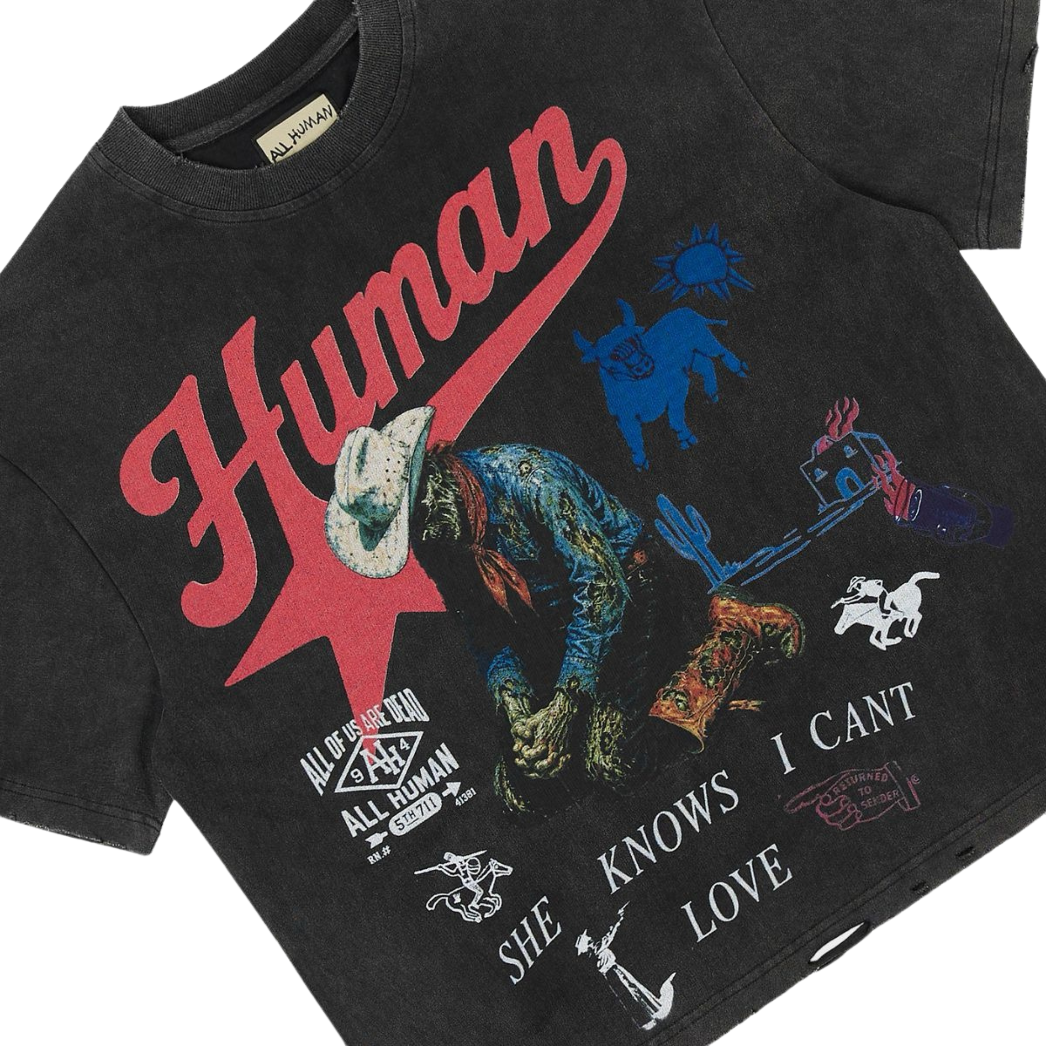 All Human "Love me, Hate Me v2" (Black)