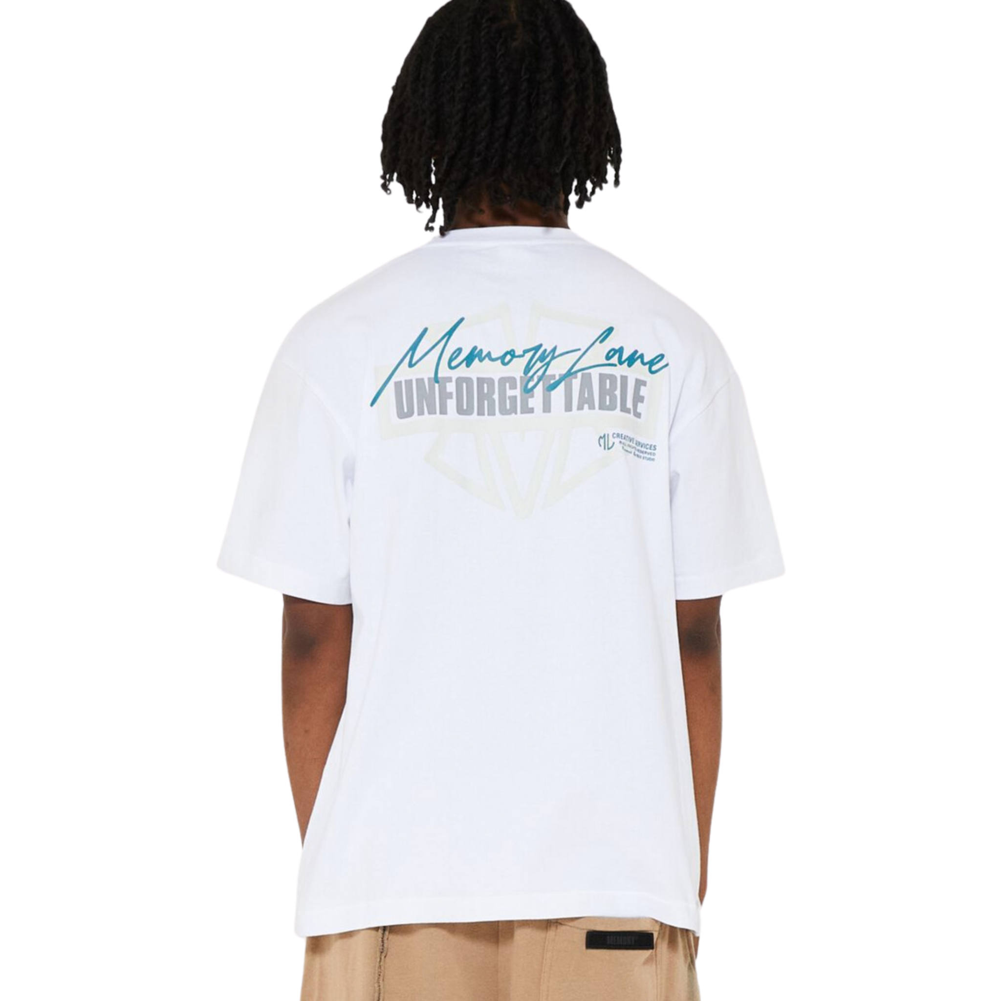 Memory Lane M Shield Logo Tee (White) - Memory Lane